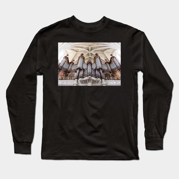 Bordeaux Cathedral Organ Long Sleeve T-Shirt by RosNapier